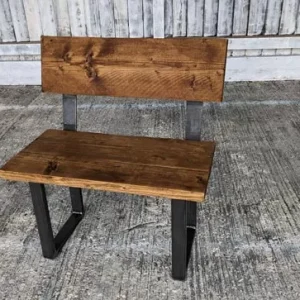 Dining Bench with Backrest