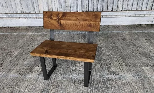 Dining Bench with Backrest