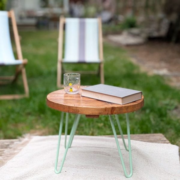 Garden Round Coffee Table Hairpin Legs