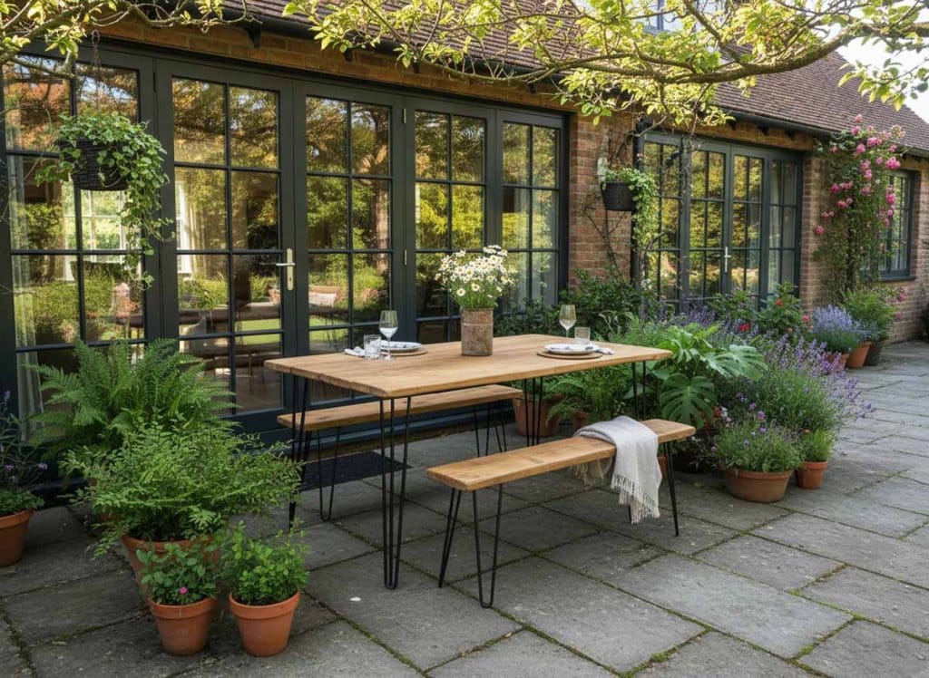 Garden Table Hairpin Legs