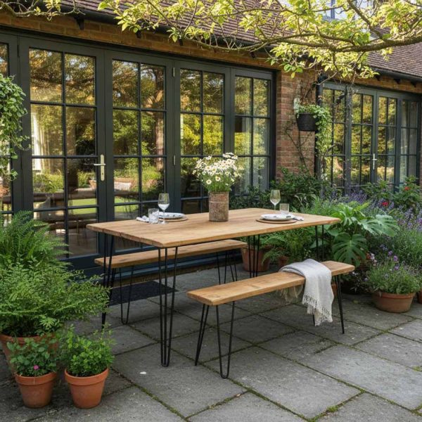 Garden Table Hairpin Legs
