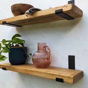 Narrow-Industrial-Shelves with Heavy Duty Brackets