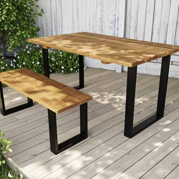 Garden Table Square Frame Legs