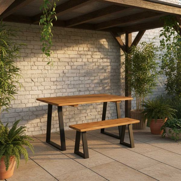 Garden Table Trapezium Frame Legs