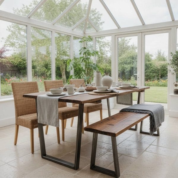Reclaimed Timber Dining Table - Triangle | Reclaimed Wood Dining Tables