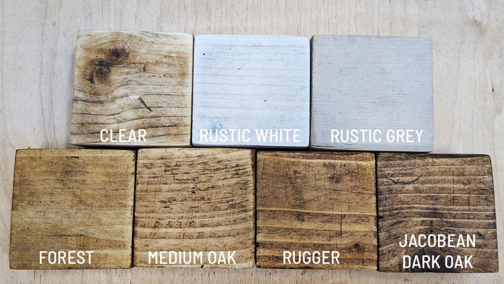 Wood Finishes - - Interior wood samples