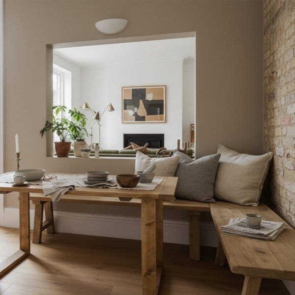 Reclaimed Wood Corner Dining Bench | L Shaped Dining Bench | Corner Set | Farmhouse & Square Wooden Legs
