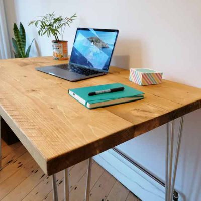 Desk - Forest Brown - Zinc Hairpins - IMG_20201031_134250