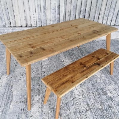 Wooden Leg - Dining Table & Bench - Studio - IMG_20220216_154745