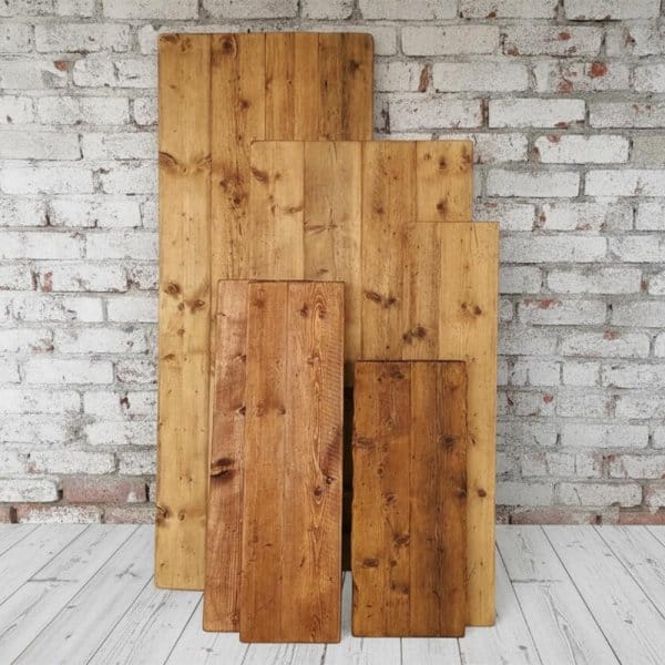 Reclaimed Wood Table Top | Solid Wood Desk Tops | Rustic Wood Worktop | Salvaged Timber | Outdoor